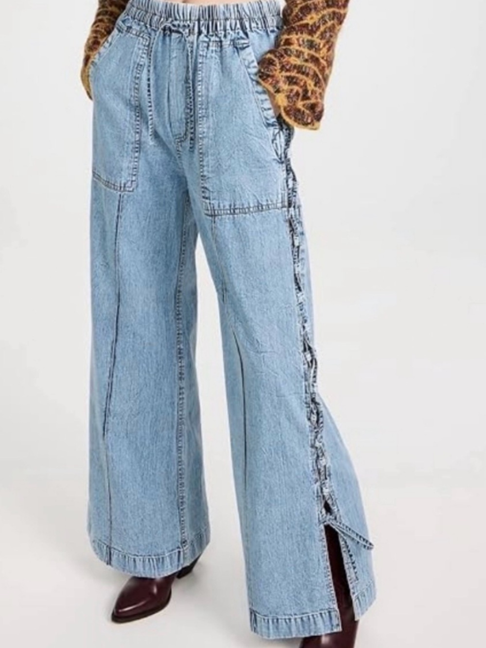 SEA NEW YORK Flyn side lace jeans